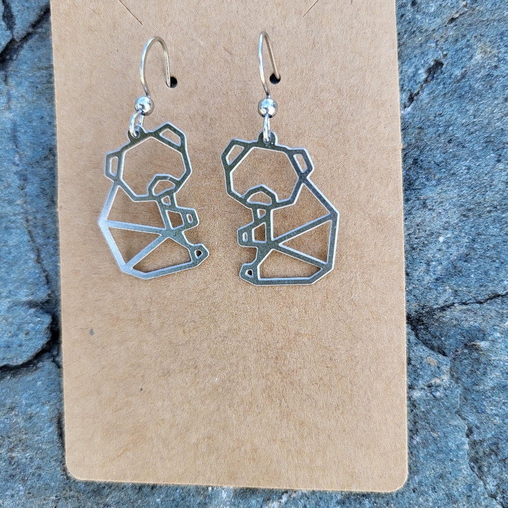 075 New Stainless Steel Earrings - bears